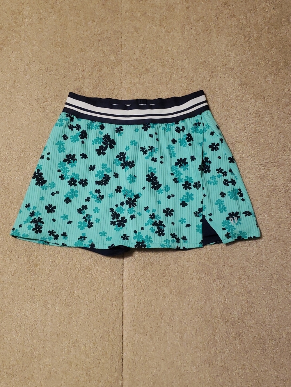 EleVen by Venus Williams Women's Ribbed Floral Tennis Skirt